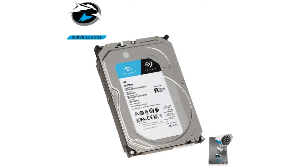 Disque dur vidéosurveillance 4to Seagate SkyHawk ST4000VX016 sata 3.5 pouces