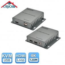 Extendeur KVM RJ45 4K 120m avec port USB