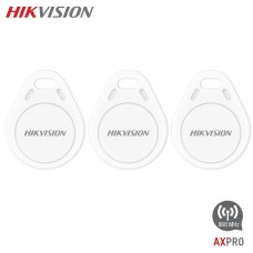Lot de 3 badges RFID porte-clés DS-PT-M1 pour alarme AX PRO Hikvision