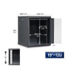 Baie de brassage murale 19 pouces 12U 600×600 – armoire réseau professionnelle informatique et vidéosurveillance