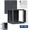 Baie de brassage murale 19 pouces 12U 600×600 – armoire réseau professionnelle informatique et vidéosurveillance