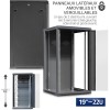 Baie de brassage murale 19 pouces 22U 600×600 – armoire réseau haute capacité informatique et vidéosurveillance