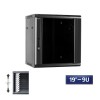 Baie de brassage murale 19 pouces 9U 600×600 – armoire réseau pour informatique et vidéosurveillance