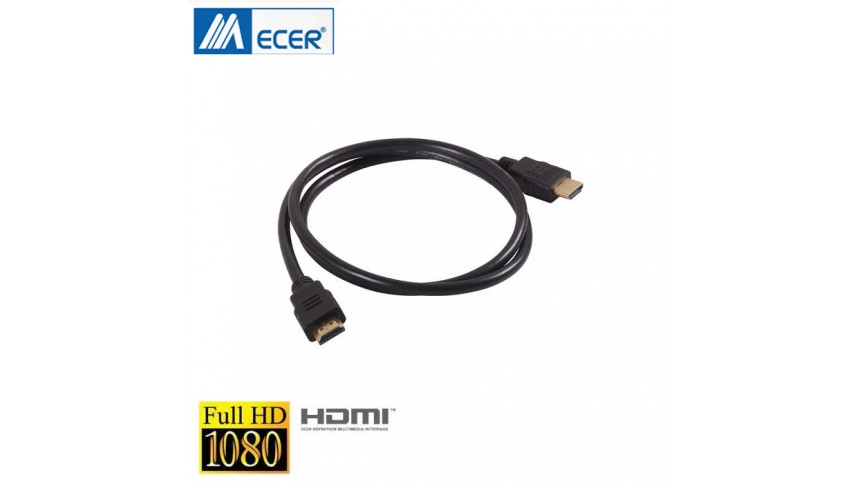Câble HDMI 1m avec connecteurs plaqués or
