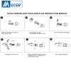 Connecteur rj45 sans outil MECER pack de 2 pièces