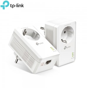 Kit CPL AV1000 Gigabit TP-Link TL-PA7017P KIT avec prise gigogne pour vidéosurveillance IP