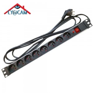 Multiprise rackable 19 pouces 8 prises - TLVD510-LYA