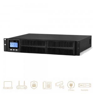 Onduleur Online rackable 3000 VA – 2700 W – 3 prises FR – TECLINK TLOD53000