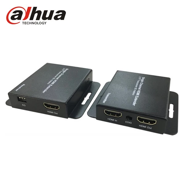 Neutral products DVI Extender, DVI amplificateur à RJ45 1080P HD sans Perte par l'extension d'un Seul câble Ethernet Cat5e Cat6 Support 1080P (jusqu'à 60 m, émetteur récepteur