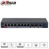 Switch PoE Dahua Gigabit 10 ports avec 8 ports PoE et 2 ports Fibre – SG4010P-2F