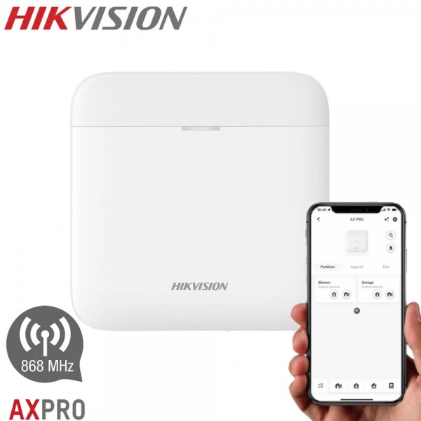 Hikvision AX PRO DS-PWA96-M-WE centrale d'alarme sans fil connectée Hikvision AX PRO DS-PWA96-M-WE centrale d'alarme sans fil connectée