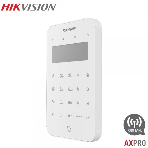 Clavier sans fils pour alarme AX PRO HIKVISION DS-PK1-LT-WE