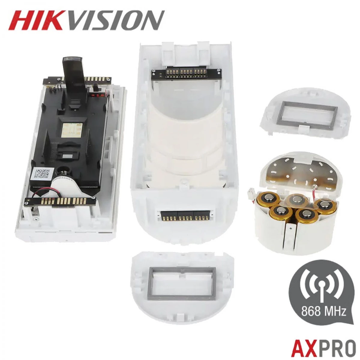 Wakects Détecteur De Mouvement Avec Alarme Sans Fil Détecteur De Mouvement Infrarouge Avec Alarme à Induction Kit De Sonnette Extérieure(1 Ricevitore 2 Trasmettitori