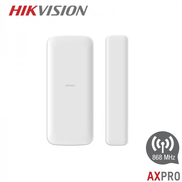 Détecteur slim d'ouverture de porte et fenêtre sans fils - DS-PDMCS-EG2-WE Hikvision  Détecteur slim d'ouverture de porte et fenêtre sans fils - DS-PDMCS-EG2-WE Hikvision