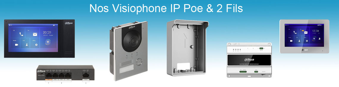 Visiophones IP PoE et 2 fils Dahua – Interphones vidéo
