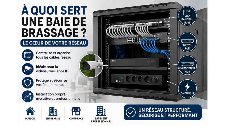 A quoi sert une baie de brassage ? Pourquoi en installer une pour son réseau informatique ? A quoi sert une baie de brassage ? Pourquoi en installer une pour son réseau informatique ?