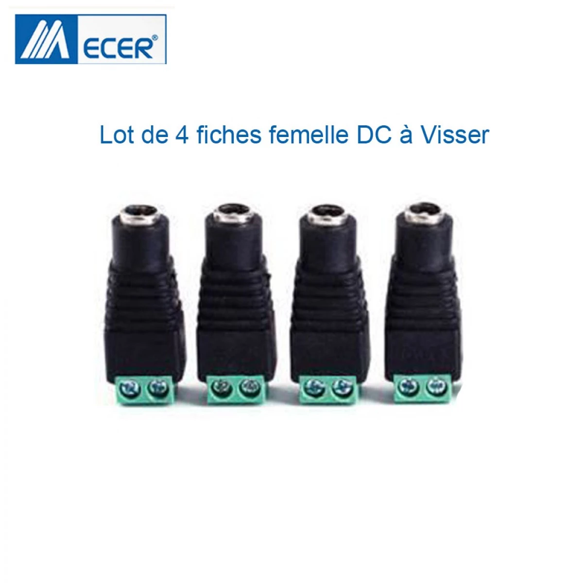 SED Câble CCTV Cordon d'alimentation vidéo 2-en-1 Connecteur RCA + DC