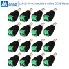Connecteur mâle d'alimentation DC jack pour caméra BNC lot de 4 