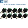 Connecteur mâle d'alimentation DC jack pour caméra BNC lot de 4 