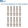 Connecteurs BNC à visser par 4 pour câble vidéosurveillance coaxial