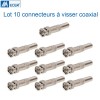 Connecteurs BNC à visser par 4 pour câble vidéosurveillance coaxial