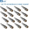 Connecteurs BNC à visser par 4 pour câble vidéosurveillance coaxial