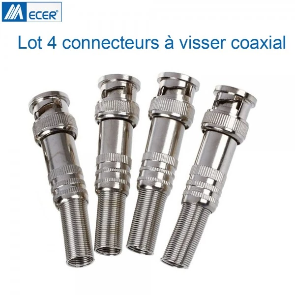 Connecteur coaxial à visser