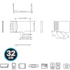 Carte microSDHC 32 Go Classe 10 avec adaptateur SD pour caméra et smartphone
