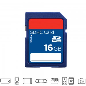 Carte mémoire SDHC 16 Go – Format SD pour appareil photo et caméra