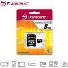 Carte microSDHC Transcend 8 Go Classe 4 avec adaptateur SD – TS8GUSDHC4