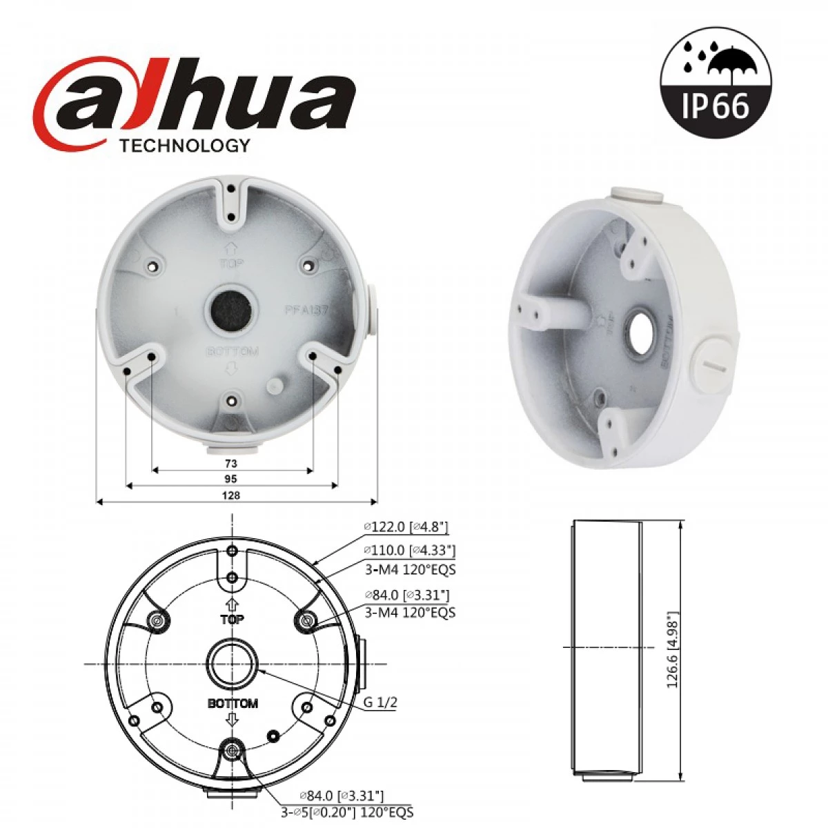 Dahua PFA137 Scatola di giunzione