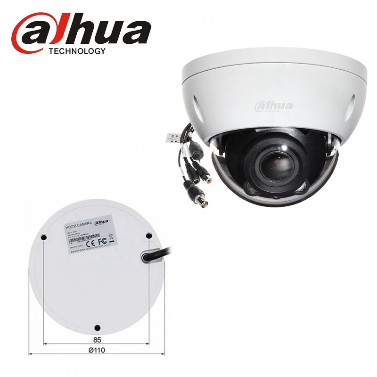 Dahua DH HAC HDW2802TP Z A DP 4K Starlight HDCVI IR Motorised Eyeball