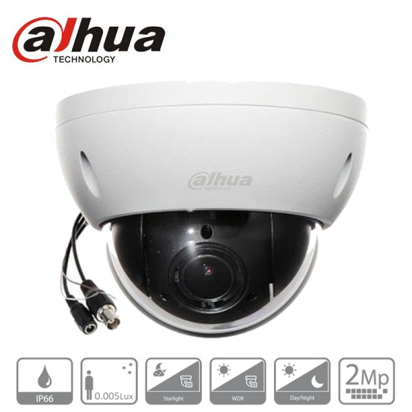 DAHUA SD22204-GC-LB Caméra coaxial PTZ speed dôme extérieur 2 mégapixels DAHUA SD22204-GC-LB Caméra coaxial PTZ speed dôme extérieur 2 mégapixels