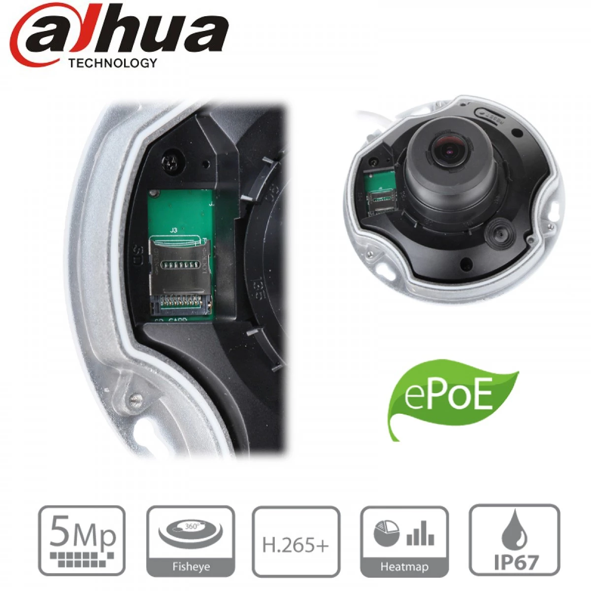 Dahua IPC-EB5531-AS Caméra panoramique 360 degrés 5mp DAHUA