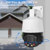 Caméra PTZ Dahua 4MP SD3E405DB-GNY-A-PV1 – WizSense, Auto Tracking, Audio et Vision nocturne 50m