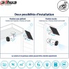 Installation murale ou sous plafond de la caméra de chantier Dahua BF4CP 4G avec panneau solaire
