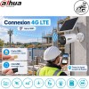Caméra de chantier Dahua BF4CP avec connexion 4G LTE par carte SIM sans WiFi