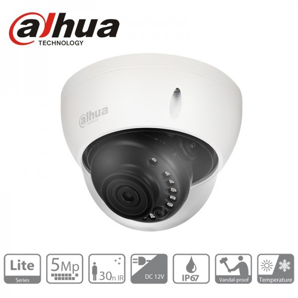 HAC-HDBW1500E-Caméra dôme extérieur 5 mégapixels IR 30m Dahua HAC-HDBW1500E-Caméra dôme extérieur 5 mégapixels IR 30m Dahua