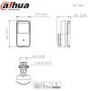 Caméra espion discrète coaxial Dahua 2MP IR 10m détecteur radar - HAC-HUM3200AP