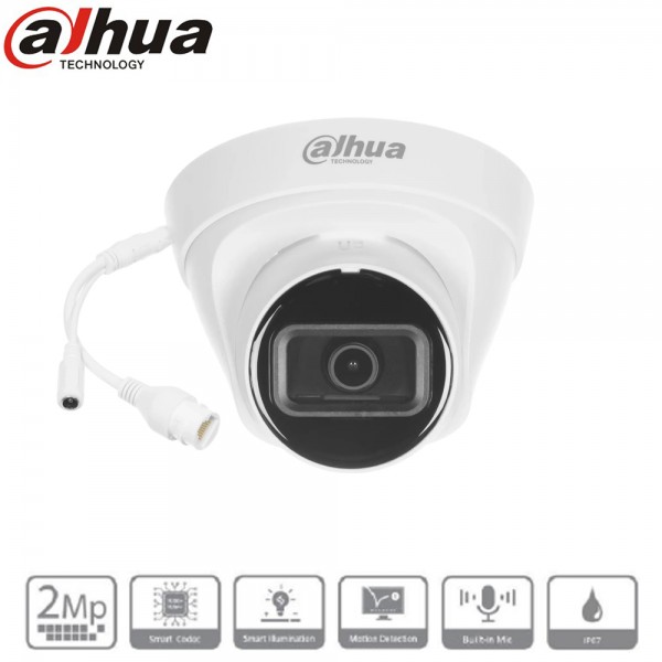 Caméra Eyeball DAHUA IP POE 2 mp IR 30m DH-IPC-HDW1230T1P