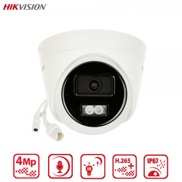 Caméra IP Eyeball Hikvision 4MP micro intégré Smart Hybrid Light – DS-2CD1343G2-LIU 2.8mm