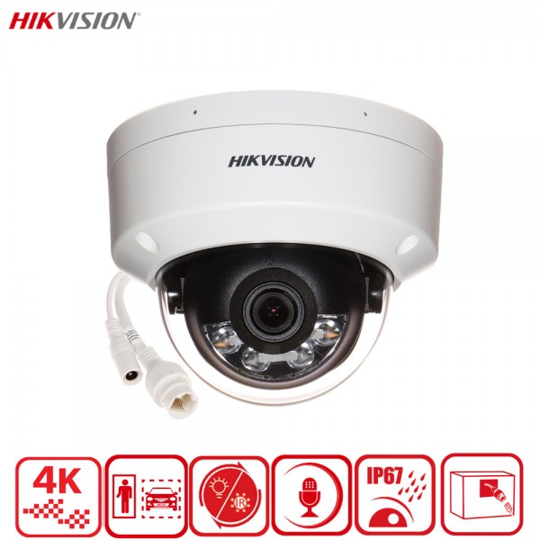 Caméra IP Hikvision 8MP 4K dôme AcuSense 3.0 ColorVu – DS-2CD2187G3-LIS2UY