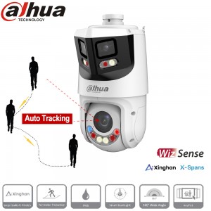 Caméra IP PTZ Dahua SDT4E425 – Panoramique 180°, 8MP + 4MP, auto-tracking, zoom optique 25x
