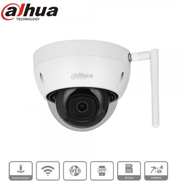 Caméra IP WiFi Dahua 4MP IPC-HDBW1430DEP-SW dôme extérieur avec vision nocturne 30m