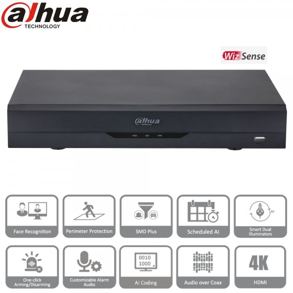  Dahua Enregistreur 4K coaxial DVR 16 voies - XVR5116H-4KL-I3
