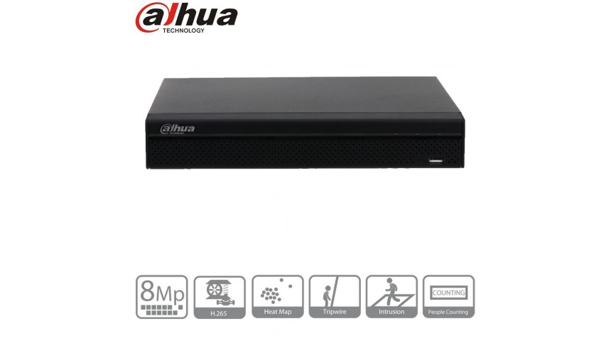 Dahua - NVR4108HS-8P-4KS2 Enregistreur 4K  NVR IP 8 Canaux PoE 