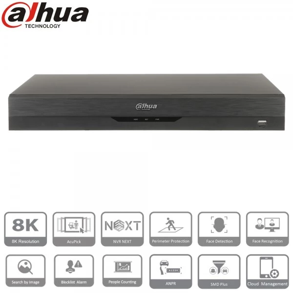 NVR Dahua NVR5216-16P-EI – Enregistreur IP PoE 16 ports avec IA