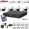 Kit DAHUA 4 dômes à bulle surveillance full hd vision infrarouge 30m  