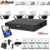 Kit DAHUA 4 dômes à bulle surveillance full hd vision infrarouge 30m  