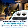 Kit vidéosurveillance 4K Dahua avec détection de personne et vision nocturne en couleur